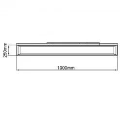 Brilliant Leuchten G99567-05 LED Deckenaufbau-Paneel Laurice 100x25cm CCT