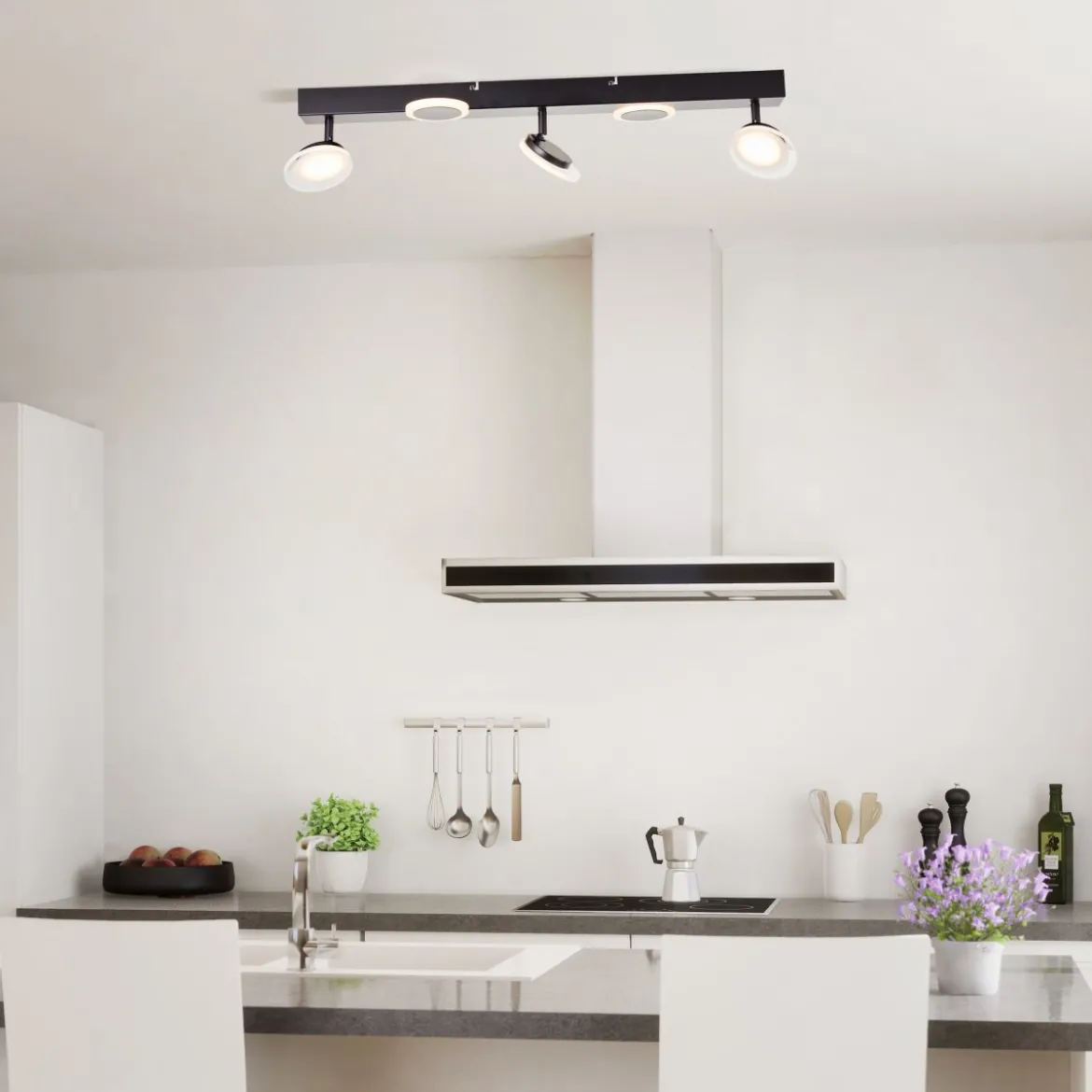 Brilliant Leuchten G99555-06 LED Spotbalken Meriza schwarz 70cm 3000K