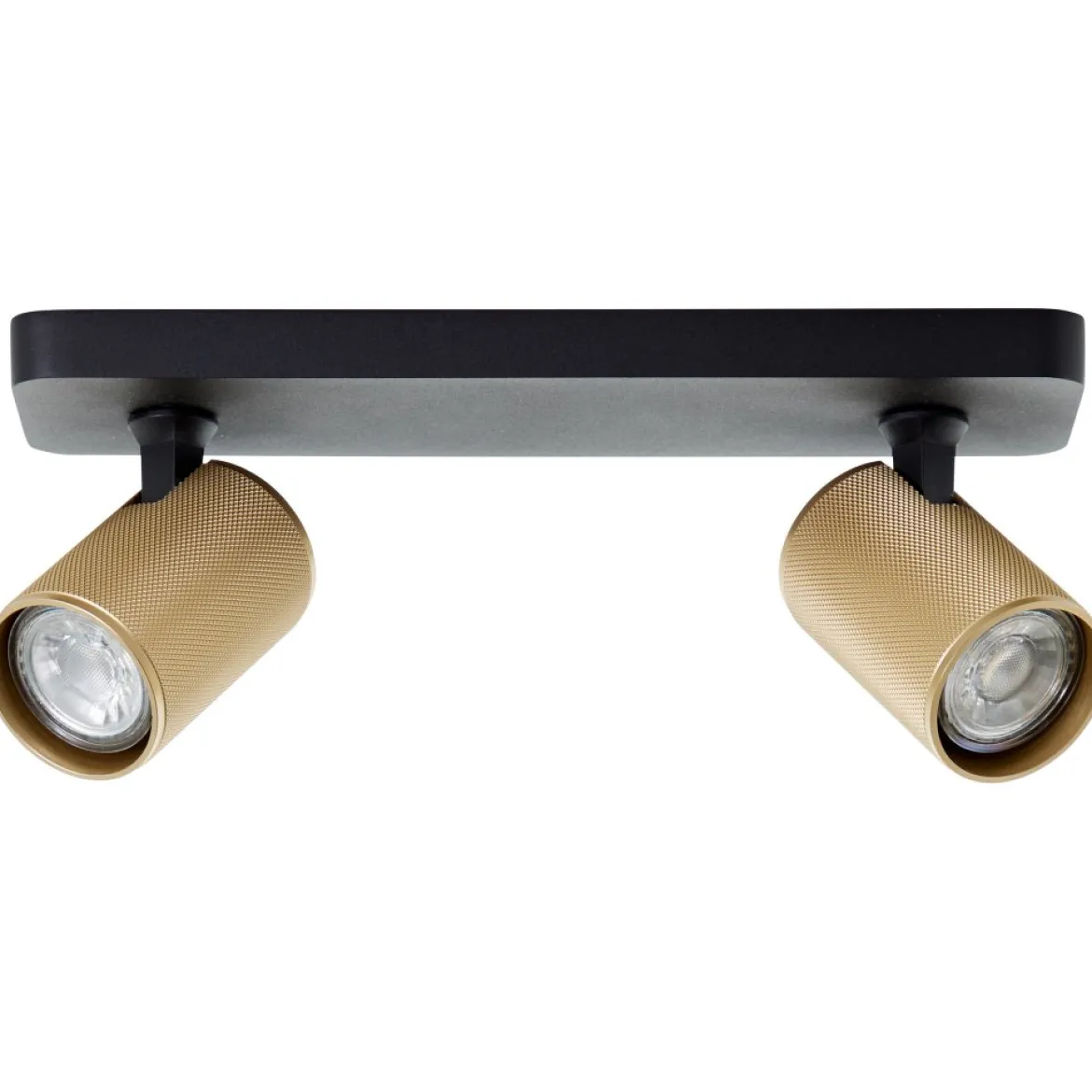 Brilliant Leuchten G99202-86 Marty LED Balkenstrahler 2-flammig schwarz matt gold