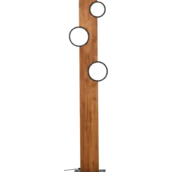 Brilliant Leuchten G99935-76 Stehleuchte Cheesy matt schwarz holz 3000K