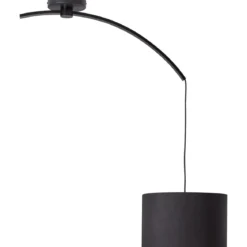 Brilliant Leuchten No.90247-06 Daria Pendelleuchte mit Auslegearm schwarz E27