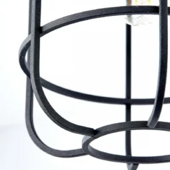Brilliant Leuchten No. 97173-66 Deckenleuchte Gwen 1-flammig E27 schwarz antik holz