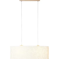 Brilliant Leuchten No. 99188-75 Galance Pendelleuchte 2-flammig holz hell weiß E27