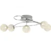 Brilliant Leuchten No. G94343-77 Deckenleuchte LED Dajana 5-flammig chrom alu
