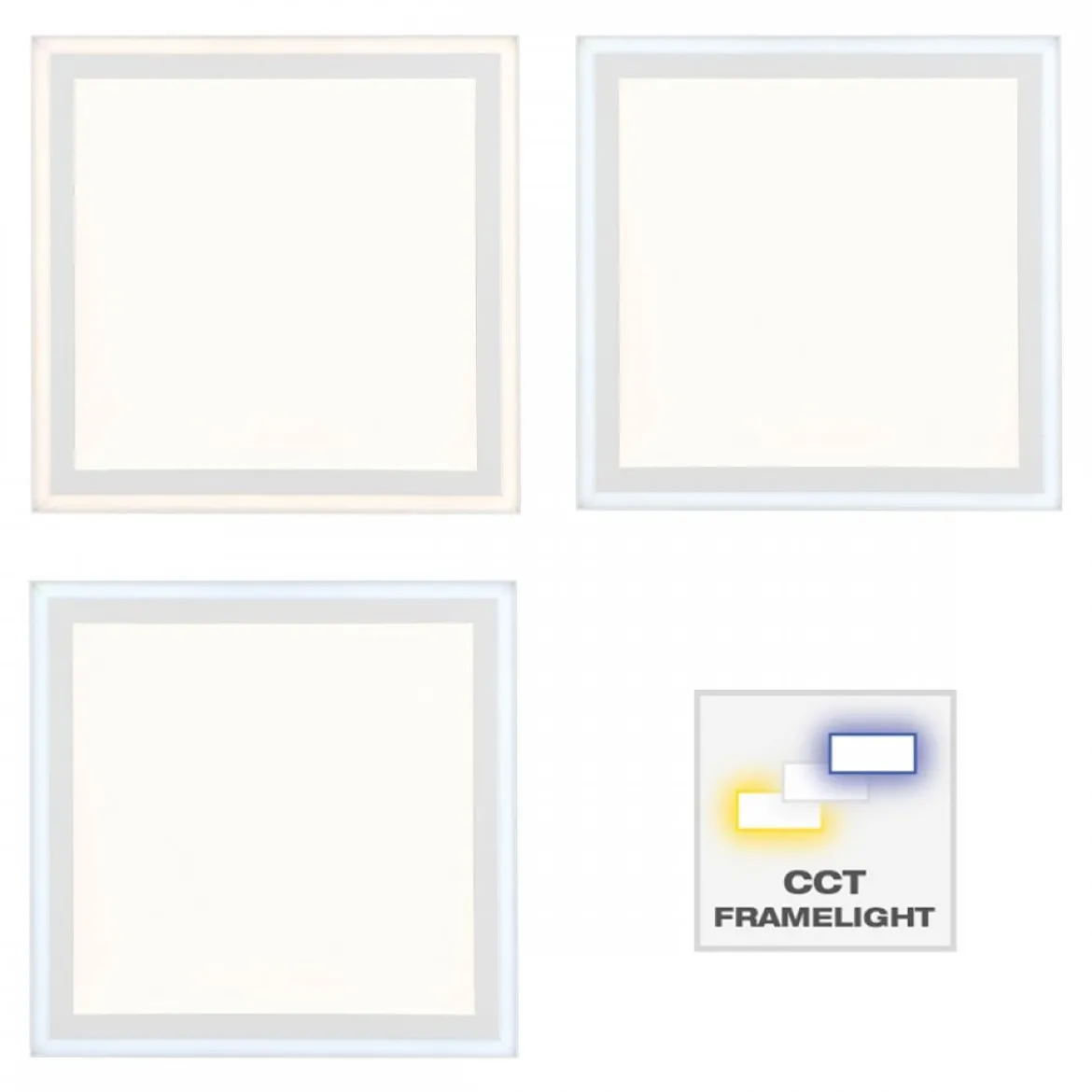 Brilliant Leuchten No. G99309-05 LED Deckenaufbau-Paneel Laurice 40x40cm 2700-6200K weiß DIM