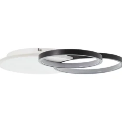 Brilliant Leuchten No. G99386-75 LED Deckenleuchte Davinson 55cm 36W 3000K weiß schwarz
