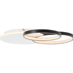 Brilliant Leuchten No. G99386-75 LED Deckenleuchte Davinson 55cm 36W 3000K weiß schwarz