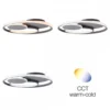 Brilliant Leuchten No. G99371-22 LED Deckenleuchte Runda 50cm 43W 3000-6000K dunkelgrau matt