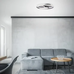 Brilliant Leuchten No. G99371-22 LED Deckenleuchte Runda 50cm 43W 3000-6000K dunkelgrau matt
