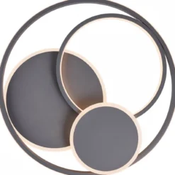 Brilliant Leuchten No. G99371-22 LED Deckenleuchte Runda 50cm 43W 3000-6000K dunkelgrau matt