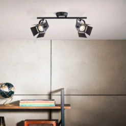 Brilliant Leuchten No. G08913-76 LED Spotrohr Movie GU10 2-flammig schwarz matt
