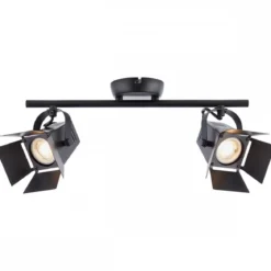 Brilliant Leuchten No. G08913-76 LED Spotrohr Movie GU10 2-flammig schwarz matt
