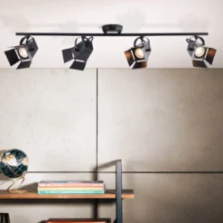 Brilliant Leuchten No. G08931-76 LED Spotrohr Movie GU10 4-flammig schwarz matt