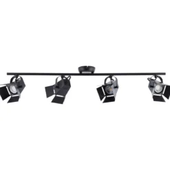 Brilliant Leuchten No. G08931-76 LED Spotrohr Movie GU10 4-flammig schwarz matt