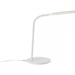 Brilliant Leuchten No. G93101-05 LED Tischleuchte Joni weiß Induktionsladeschale