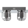 Brilliant Leuchten No. G97177-93 Rafa LED Deckenleuchte 4flg chrom rauchglas 3000K