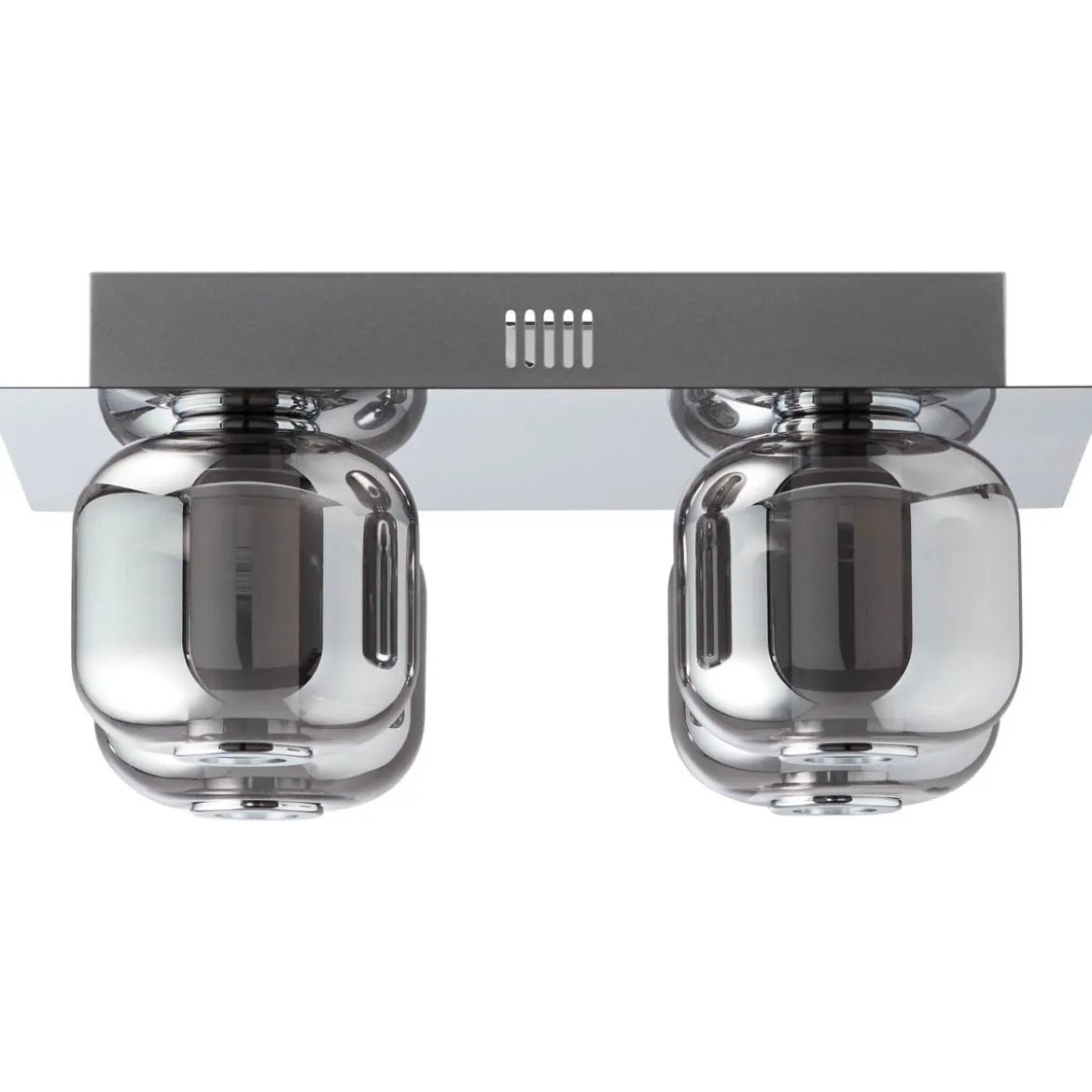 Brilliant Leuchten No. G97177-93 Rafa LED Deckenleuchte 4flg chrom rauchglas 3000K