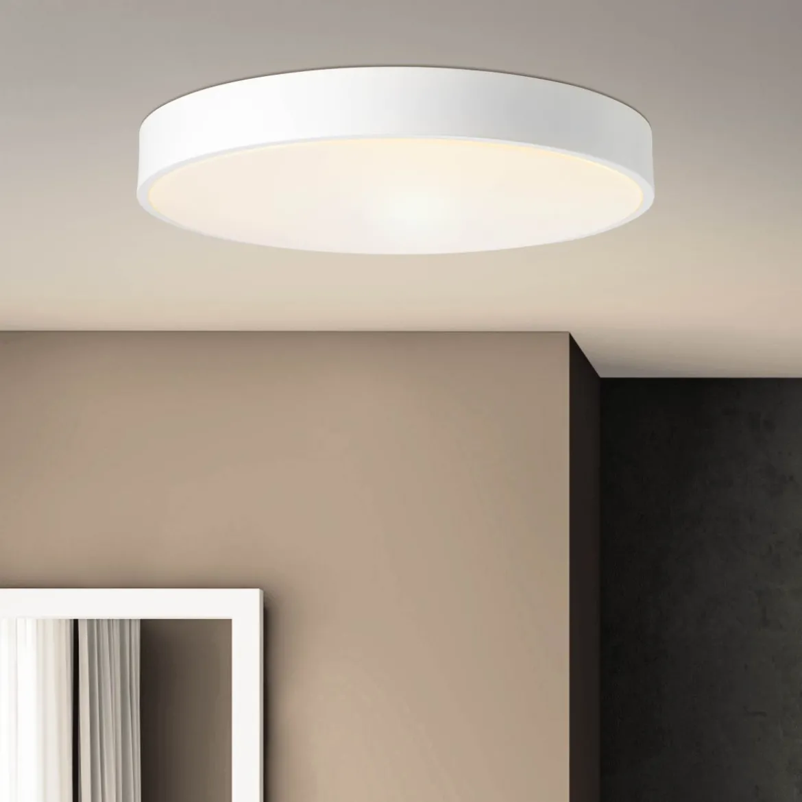 Brilliant Leuchten No. HK19060S75 LED Wand- und Deckenleuchte Slimline 49cm sand weiß CCT