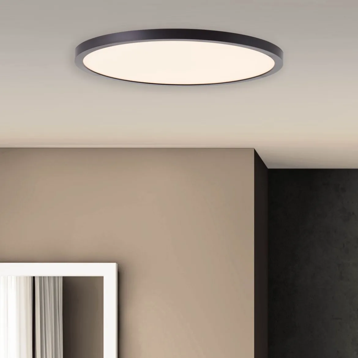 Brilliant Leuchten No. HK19148S76 LED Deckenaufbau-Paneel Tuco 30cm 21W 2700K schwarz weiß