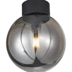Brilliant Leuchten No. 85290-93 LED Deckenleuchte Astro E27 schwarz rauchglas 25 cm