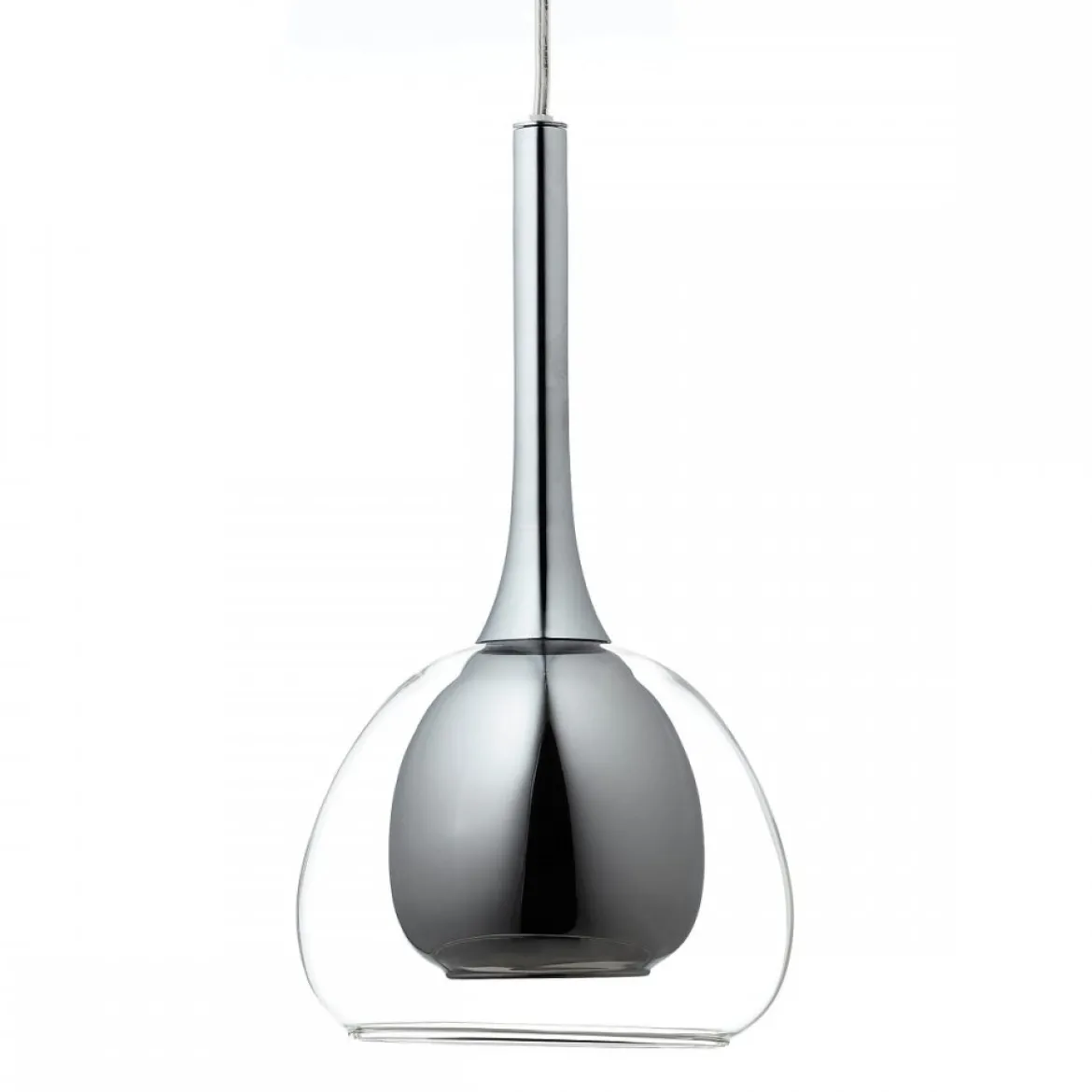 Brilliant Leuchten No. 85573-20 LED Pendelleuchte Hadan 3-flg E14 rauch chrom