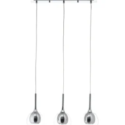 Brilliant Leuchten No. 85573-20 LED Pendelleuchte Hadan 3-flg E14 rauch chrom