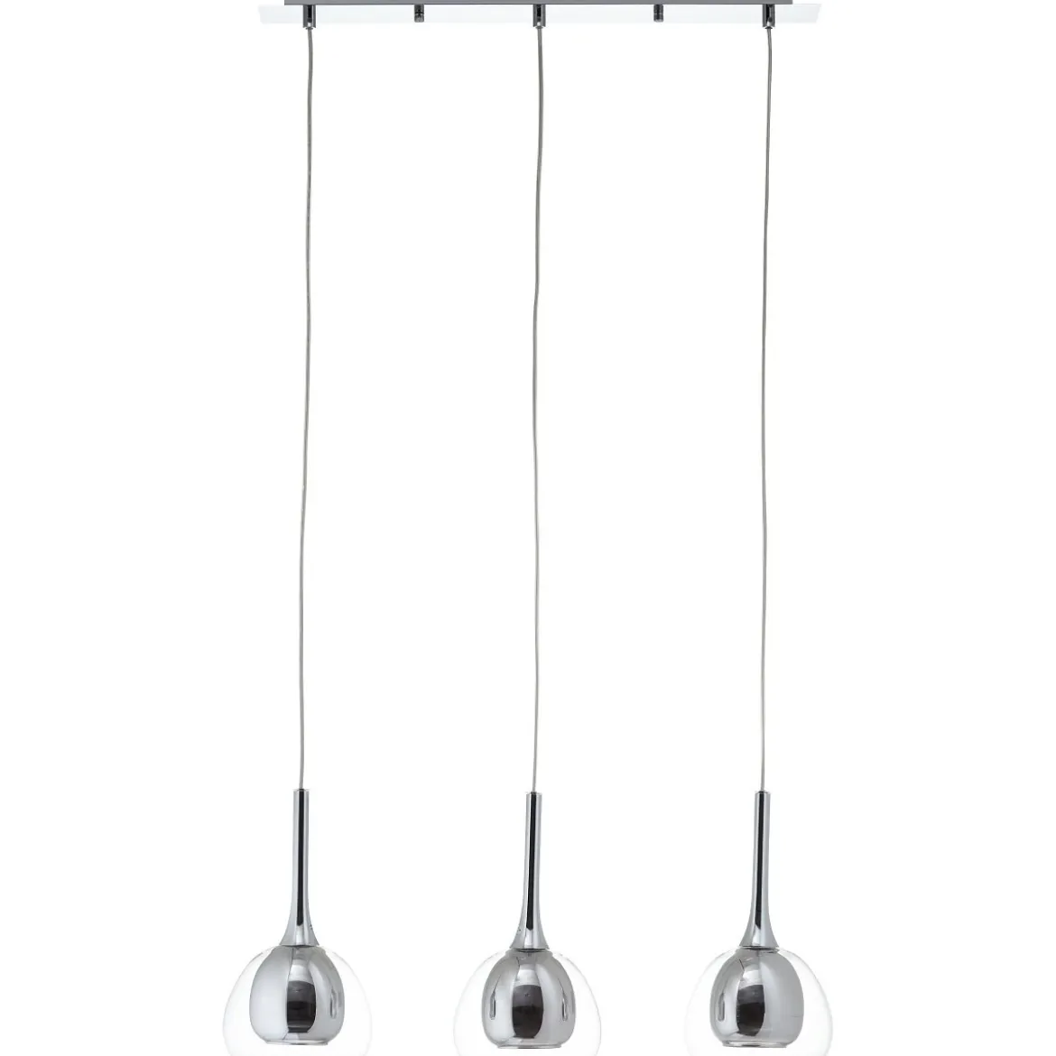 Brilliant Leuchten No. 85573-20 LED Pendelleuchte Hadan 3-flg E14 rauch chrom