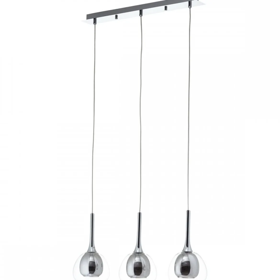 Brilliant Leuchten No. 85573-20 LED Pendelleuchte Hadan 3-flg E14 rauch chrom