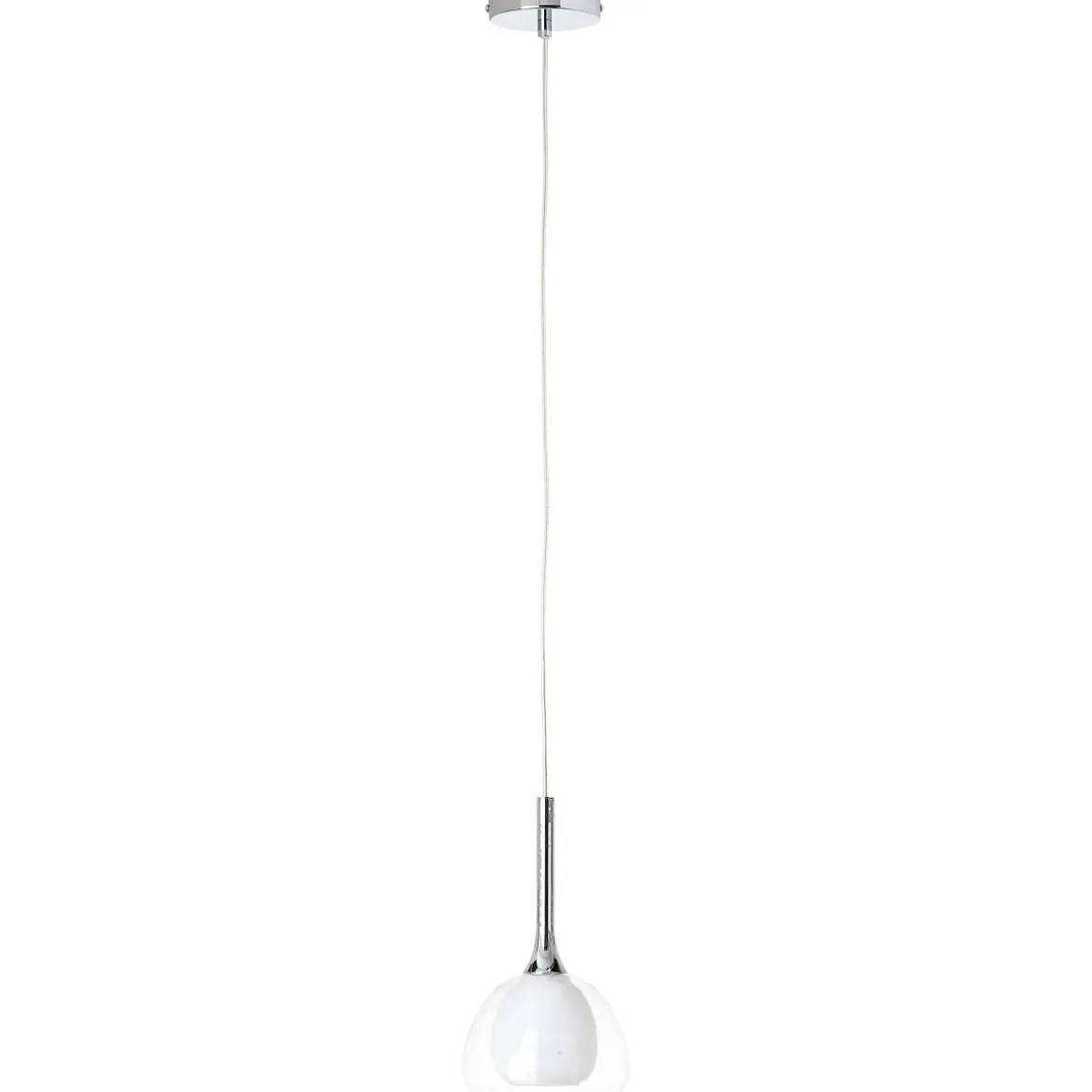 Brilliant Leuchten No. 85570-15 LED Pendelleuchte Hadan E14 chrom weiß-transparent