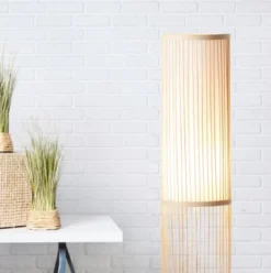 Brilliant Leuchten No. 92771-09 LED Standleuchte Nori E27 90cm natur weiß