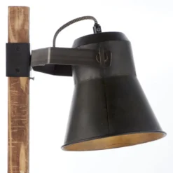 Brilliant Leuchten No. 82149-46 LED Tischleuchte Plow schwarz-stahl Holz