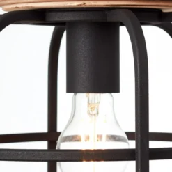 Brilliant Leuchten No. 99254-66 Pendelleuchte Gwen 1-flammig E27 schwarz antik holz