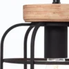 Brilliant Leuchten No. 99256-66 Pendelleuchte Gwen 3-flammig E27 schwarz antik holz