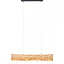 Brilliant Leuchten No. 99432-35 Pendelleuchte Trabo 4-flammig E27 kiefer gebeizt