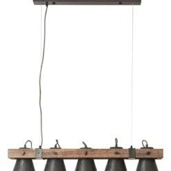 Brilliant Leuchten No. 85875-46 Pendelleuchte Decca 5-flammig E27 schwarz stahl