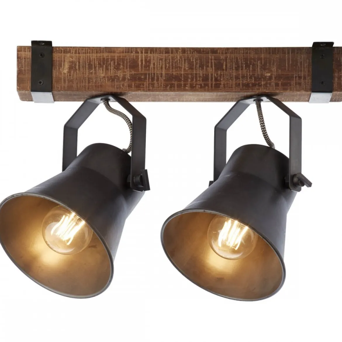 Brilliant Leuchten No. 85829-46 Spotbalken Decca 2-flammig E27 schwarz stahl