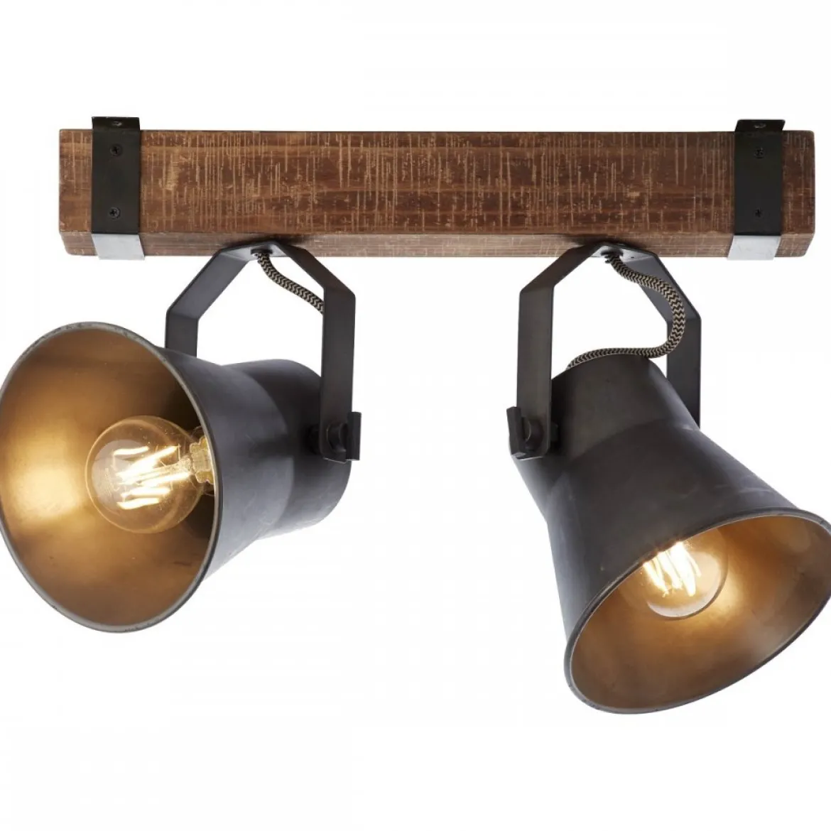 Brilliant Leuchten No. 85829-46 Spotbalken Decca 2-flammig E27 schwarz stahl