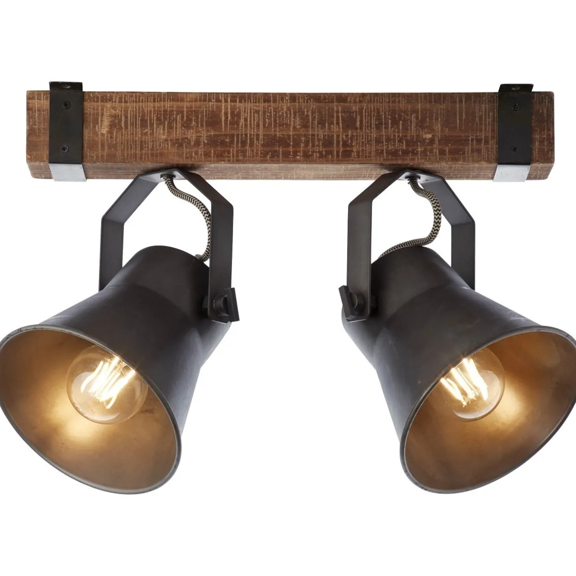 Brilliant Leuchten No. 85829-46 Spotbalken Decca 2-flammig E27 schwarz stahl