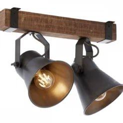Brilliant Leuchten No. 85829-46 Spotbalken Decca 2-flammig E27 schwarz stahl