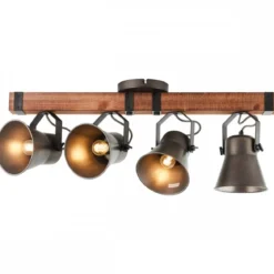 Brilliant Leuchten No. 85831-46 Spotbalken Decca 4-flammig E27 schwarz stahl