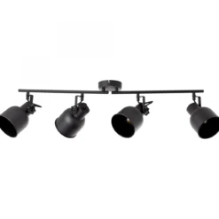 Brilliant Leuchten No. 49631-76 Spotrohr Rolet 4-flammig E14 sand schwarz