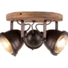 Brilliant Leuchten No. 72034-84 Spotrondell Carmen Wood 3-flammig GU10 bulb 5W