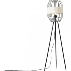 Brilliant Leuchten No. 93132-76 Standleuchte Slope 150cm E27 schwarz natur