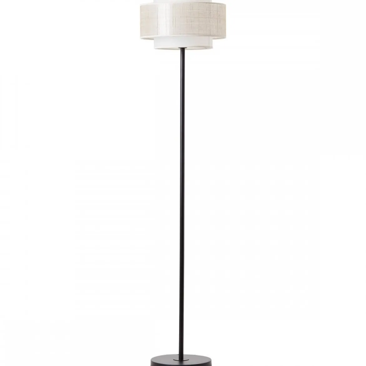Brilliant Leuchten No. 93134-09 Standleuchte Odar 1-flammig E27 schwarz beige