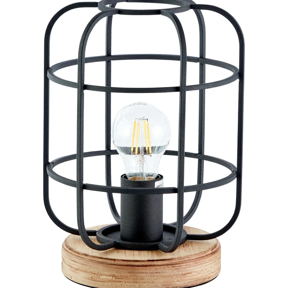 Brilliant Leuchten No. 93056-66 Tischleuchte Gwen E27 schwarz antik holz
