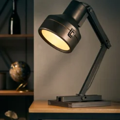 Brilliant Leuchten No. 99037-46 Tischleuchte Hardwork E27 schwarz stahl