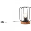 Brilliant Leuchten No. 93147-66 Tischleuchte Tosh E27 antik holz schwarz korund