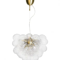 By Rydéns 4200440-6509 Gross Pendelleuchte 8-flammig messing klar