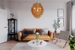 By Rydéns 4202230-5512 Pendelleuchte Deluxe 4-flammig cognac