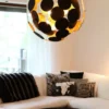 By Rydéns 4200350-4007 Pendelleuchte Planet 50 cm schwarz gold matt